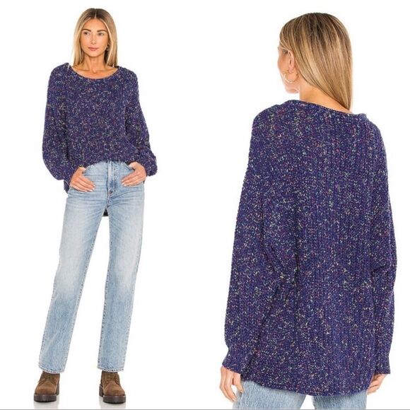 Free People Neon Lights Chunky Sweater - Picture 1 of 8